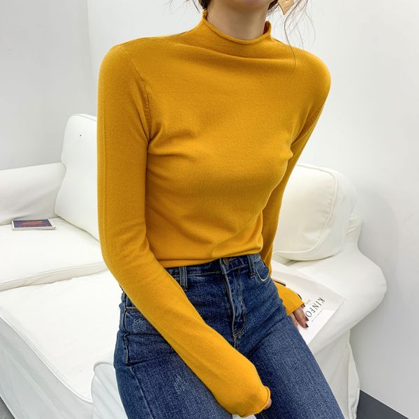 

knitted turtleneck oversized sweater women korean 2019 autumn winter solid long sleeve pullovers fashion pull femme jumper, White;black