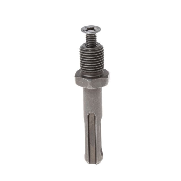 

12mm thread dia sds plus round shank drill chuck adapter connector gray