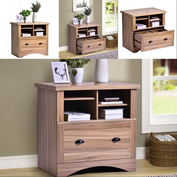 2019 Fashion Style Wood Lateral File Cabinet With Two Adjustable