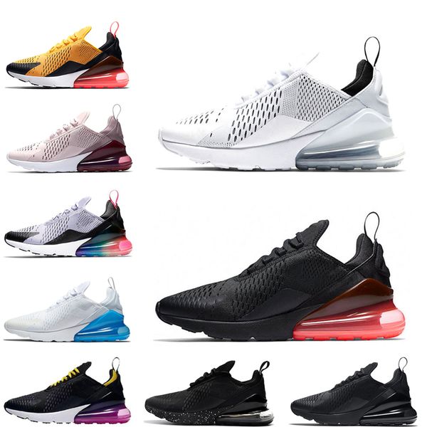 

nike air max 270 shoes 2019 высокое качество мужские кроссовки подушки кроссовки спортивный дизайнер горячий удар ядро ​​белый тигр спорт на открытом воздухе тренеры размер 36-45