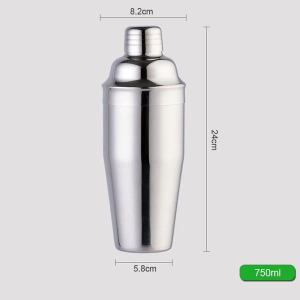 

stainless steel 750ml cocktail bartender cocktail mixer vintage martini drinking boston style shaker for party bar tools other bar products