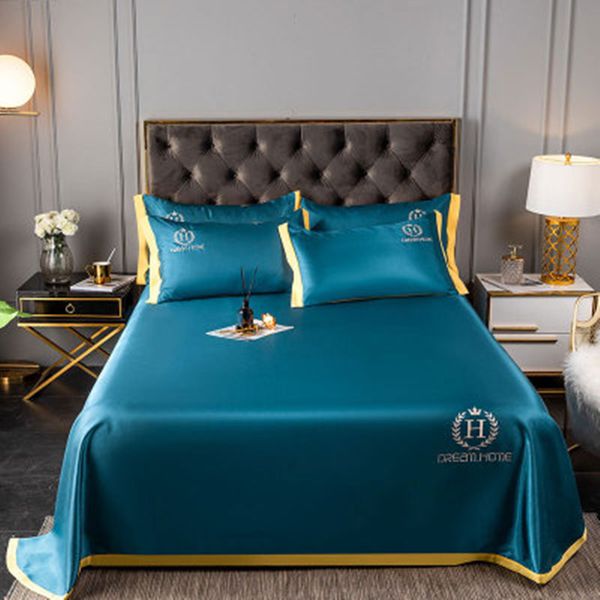 

2020 summer ice silk mat ice silk pillowcase mattress set ice-sensitive sheets skin-friendly breathable cooling mat