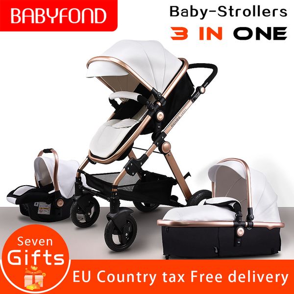 

fast shipping baby stroller can sit reclining high landscape light folding portable ce certification 3 in 1 baby stroller