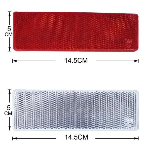 

white red warning reflective safety plate tape reflector stickers for car truck