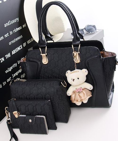 

2020 designer handbags new women's fashion luxury diagonal cross-portable child and mother bag designer four-piece bag pendant logo