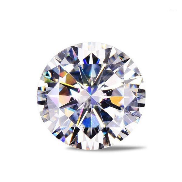 

moissanite artificial diamond d color bare diamond 0.5/0.6/30.8/1 carat customized k gold wedding ring1, Black