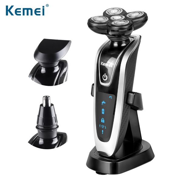 

3 in1 electric shaver multifunctio rechargeable 5 blade washabl electric shaving razors men face care 5d floating n30c