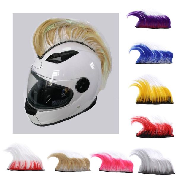 

motorcycle helmet adhesive mohawk, cool helmet decoration and accessaries