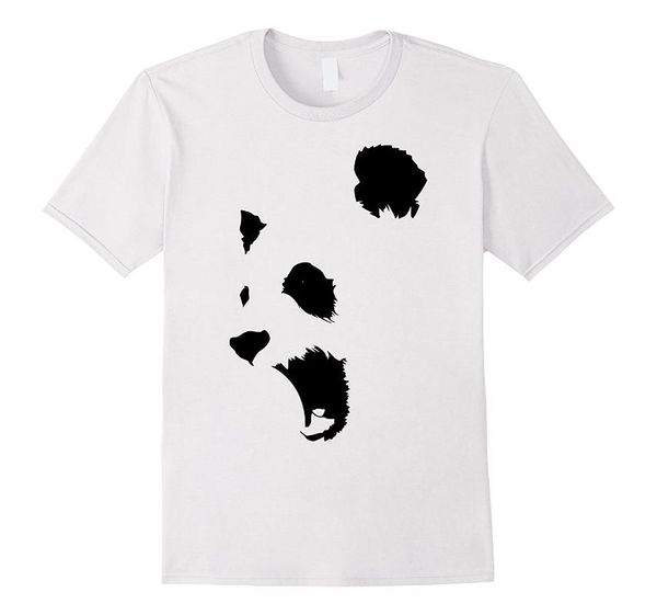 

минимализм / panda / любовь t-shirt mens t shirts мода 2020 одежда шея сумасшедшей tee мода платье, White;black