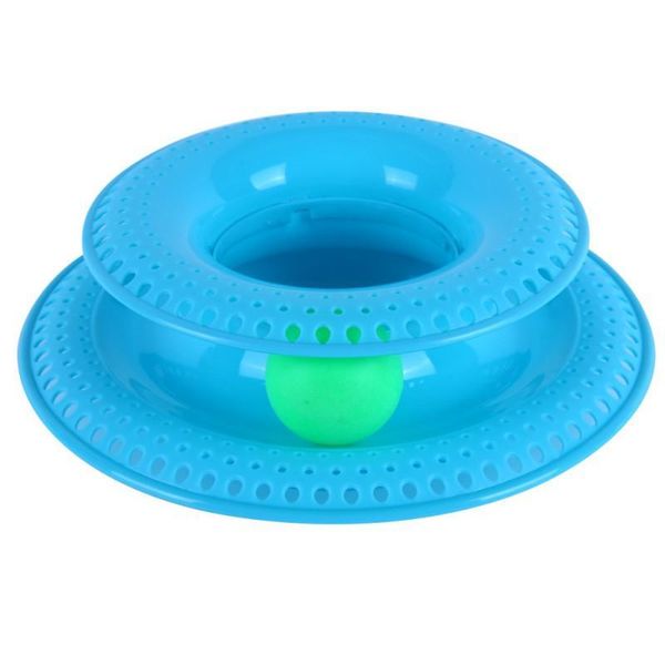 

cat toys training amusement ball plastic four levels tower tracks disc cat pet toy intelligence amusement rides shelf