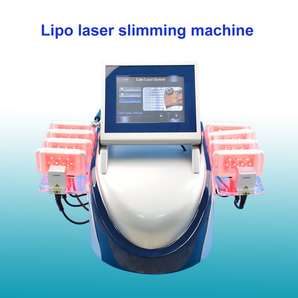 650nm Diode Lipolaser Lipo Laser Schlankheitsmaschine 10 Paddel Lipolyse Fettverbrennung Körper schlanke Ausrüstung