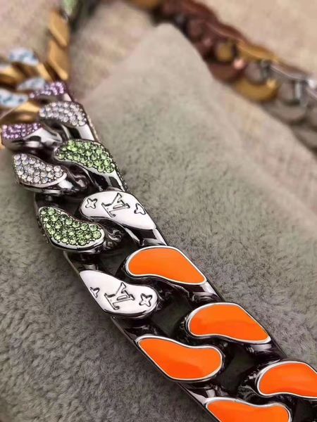 

donia jewelry road home в европе и америке мода три цвета титан сталь цвет эмали ожерелье модные аксессуары роскошные день рождения g, Golden;silver