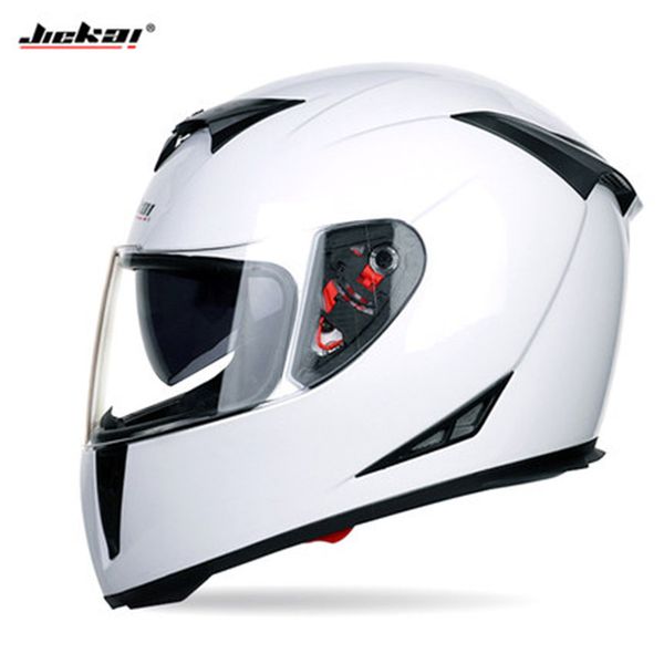 

jiekai 310 мотоцикл шлем локомотив шлем анти-туман полное лицо гонки capacete, мото / белый