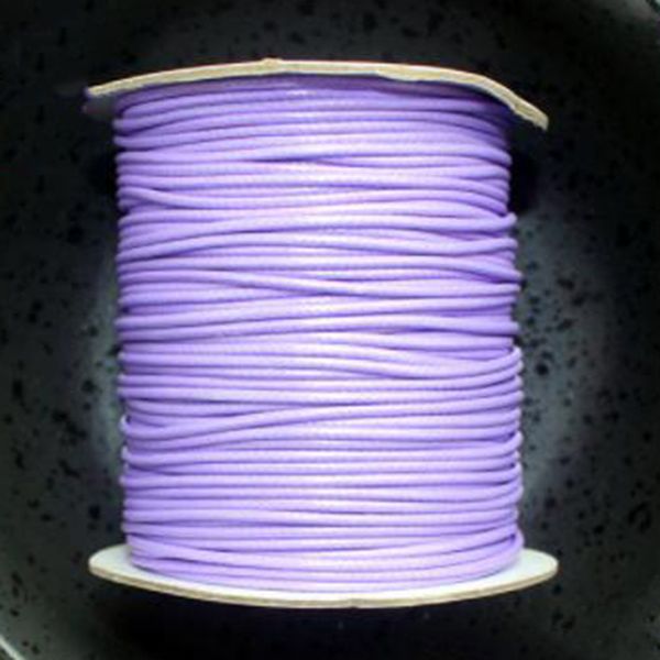 

80m/roll waxed cotton cord 2mm jewelry making thread string beading diy new, Black;white