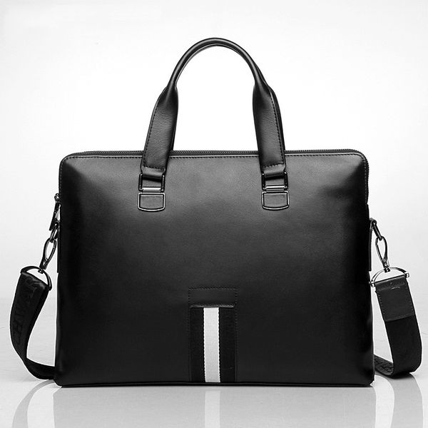 

men's briefcase genuine leather totes bag for documents leather men's shoulder bag male cow skin business messenger