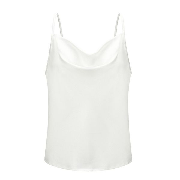 

club loose spaghetti strap fashion chiffon summer v-neck ladies party dating women vest casual, White
