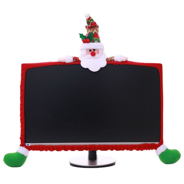 

1шт xmas стерео экран монитора компьютера обложка декор отдыха дисплей защита