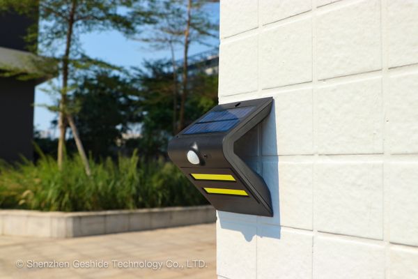 

открытый linghting solar gs-sl1905 smart led солнечный индуктивный настенный светильник с детектором движения gs-sl1905 водонепроницаемый ip