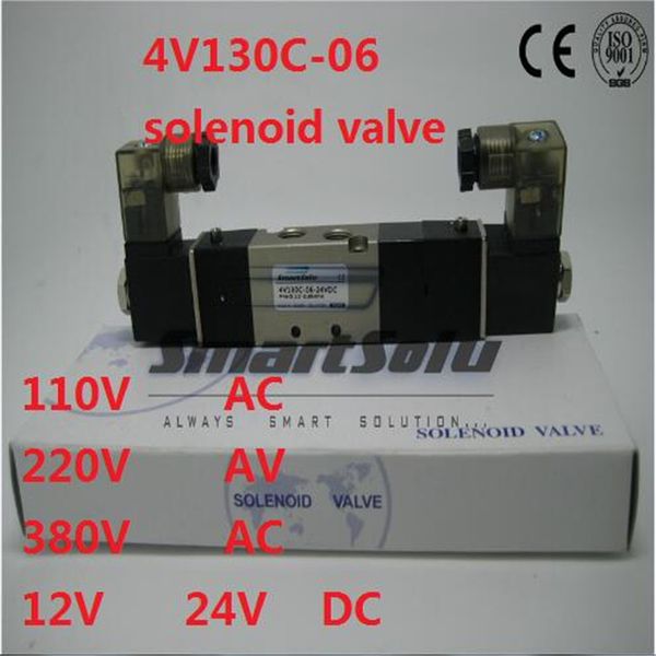 

4v130c-06 ac220v 2 head 3 position electromagnetic solenoid valve 1/8''
