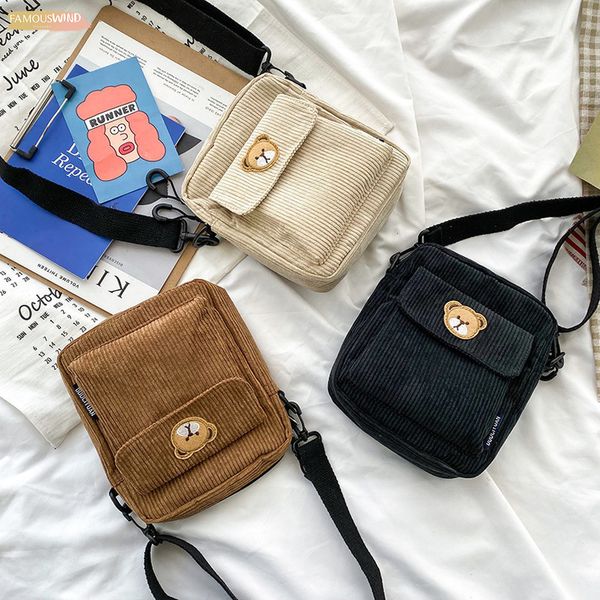 

bags for women 2020 fashion brand new messenger bags cartoon embroidery canvas handbags female mini purses casual shoulder bags