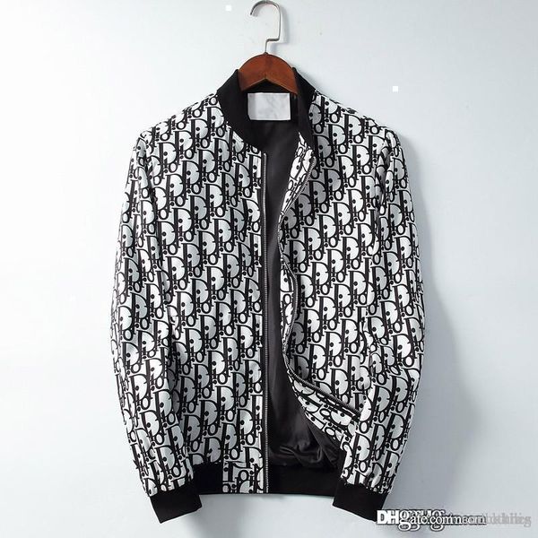 

new autumn mens designer jackets casual letter print long sleeve youth popularity stand collar men's jacket coats for windbreaker, Black;brown