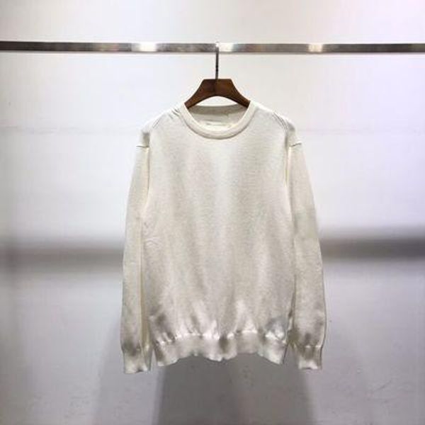 

2019 new mens knit sweaters cotton loose casual hatless sweater stone tide brand hip hop style, White;black