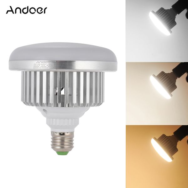 

andoer e27 40w energy saving pgraphy light led bulb lamp 5500k 3200k 4000k studio p video light bulb lamp ac185-245v