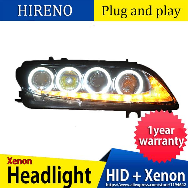 

car styling for 6 headlights 2003-2015 6 led headlight mustan design drl bi xenon lens high low beam parking