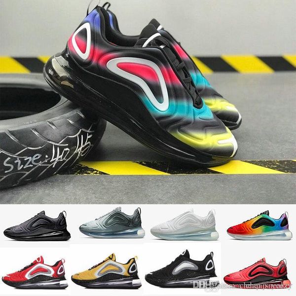 

720s men women running shoes northern lights night multicolor triple black total eclipse cool grey volt be true trainers sports sneakers