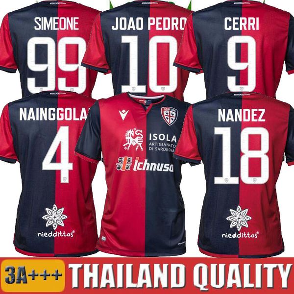 

19 20 cagliari calcio occer jer ey home away joao pedro imeone 99 nainggolan 4 nandez 18 2019 jer ey pavoletti 30 football hirt