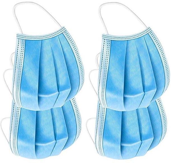 

in stockdisposable face masks with elastic ear loop 3 ply breathable and comfortable for blocking dust air pollution protection pack