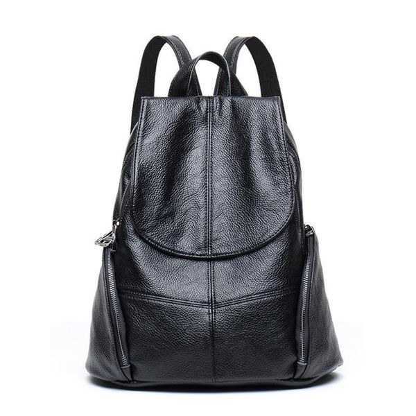 

glitzy2019 leisure joker demeanour time soft leather guard against theft backpack tide cowhide woman bag a summer both shoulders package