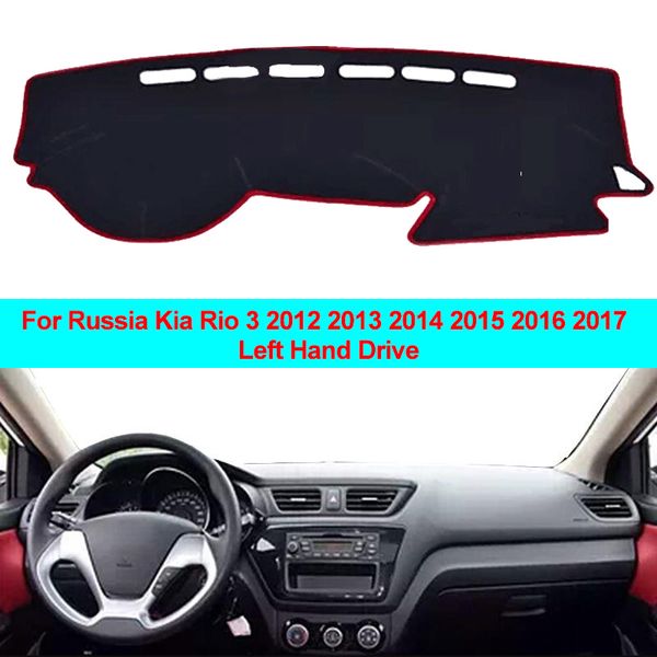 

car dashboard cover for russia kia rio 3 2012 2013 2014 2015 2016 2017 dash mat pad carpet dashmat sun shade pad car styling