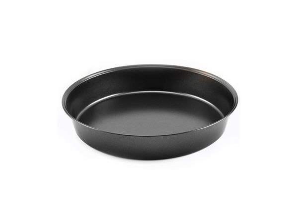 

21/24cm round pizza baking pan barbecue pan household diy oven tray carbon steel nonstick cookware uncoated coke mould