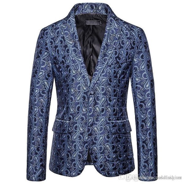 

casual mens digital printed suits fashion mens outerwears with breasted mens designer blazers, White;black