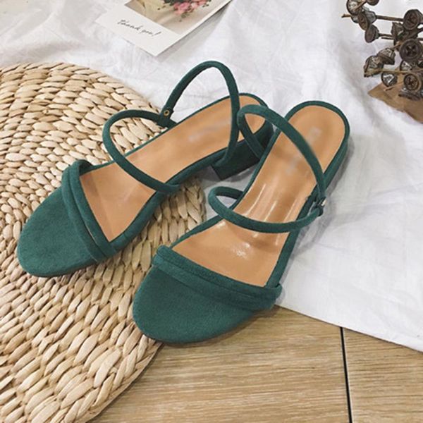 

green flat slippers sandals foot ring straps beaded roman sandals fashion low slope with women's shoes low heel shoes, Black