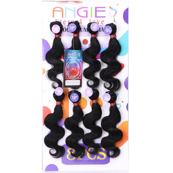 

blended 8pcs kinky curly hair extension mongolian human curly mix synthetic braiding hair crochet braids jerry curl hair for marley factory, Black