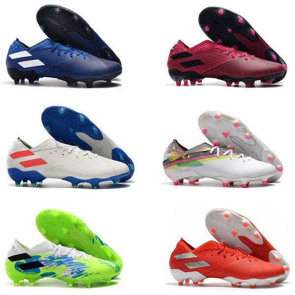 

новые мужские футбольные бутсы nemeziz 19.1 fg футбол утки высшего качества messi бутсы тако де futbol us6.5-11