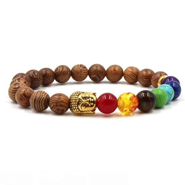 

chakra bracelet men black lava healing balance beads reiki buddha prayer natural stone yoga bracelet lava bracelet