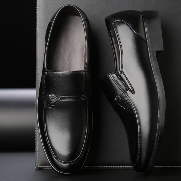 

black mens wedding loafers men business shoes leather formal shoes men office oxford zapatos de vestir para hombre 691