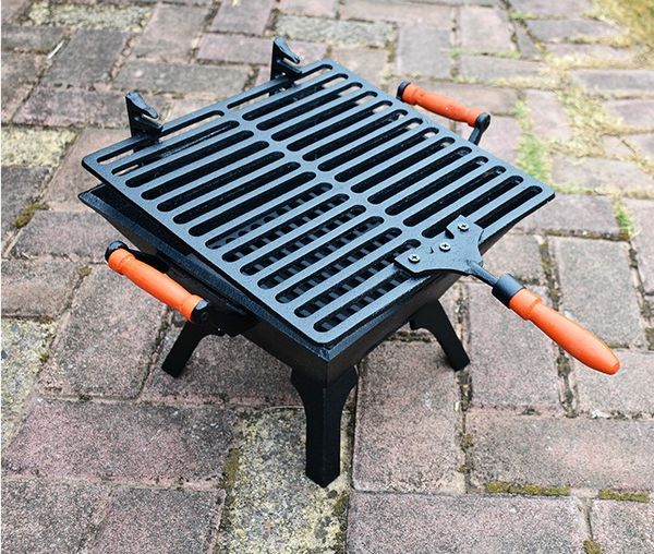 2020 Cast Iron Barbecue Grill Charcoal BBQ Grill Heating Stove Outdoor