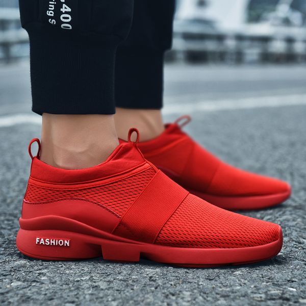 

2019 men's casual large size shoes male black fashion slip on shoes for men autumn set foot outdoor white male u2-90