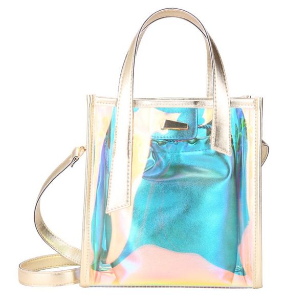 

4colors New Summer Transparent Bag Slant Across Shoulder Bag Fashion Women Handbag PH-CFY20052349