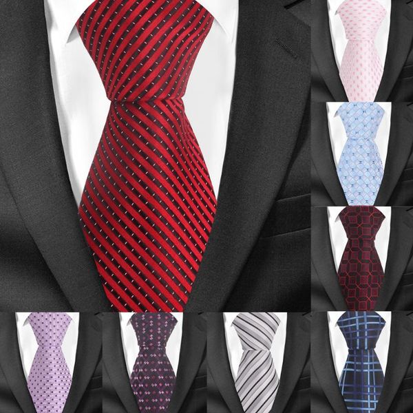 

striped tie for men women classic slim men neck ties fashion plaid necktie groom neck tie for party wedding corbatas, Blue;purple