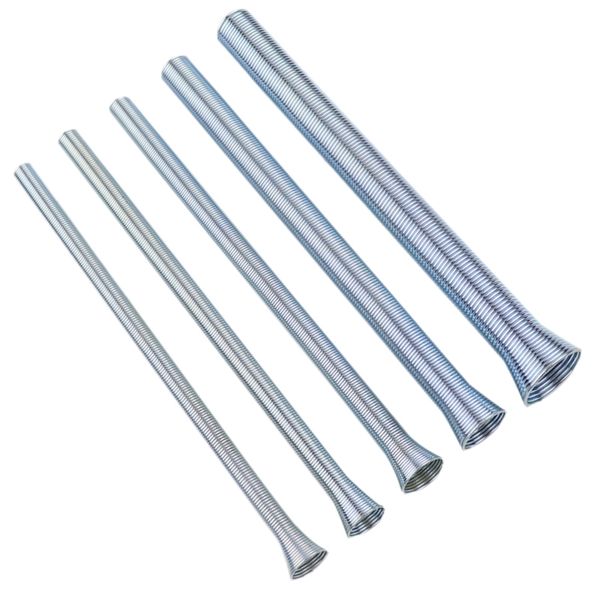 

5pcs spring tube bender 210mm tension spring pipe bender 1/4inch-5/8inch steel for copper aluminium tube bending hand t