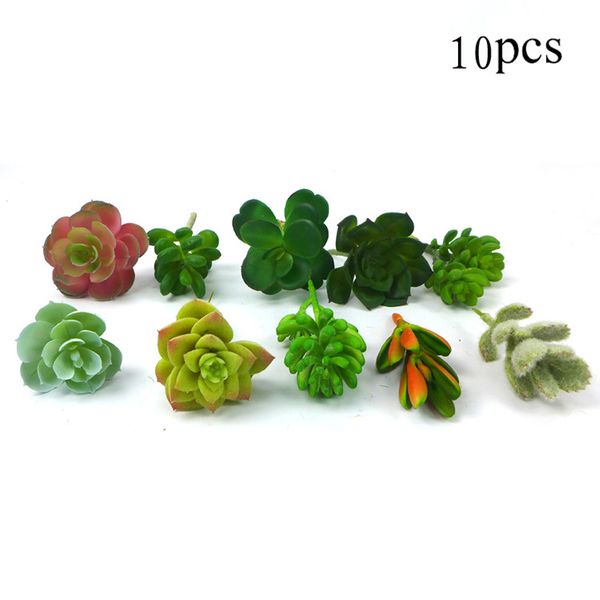 

10pcs/set simulation garden craft fake stems ornaments decoration office diy landscape simulation succulents bonsai unpotted