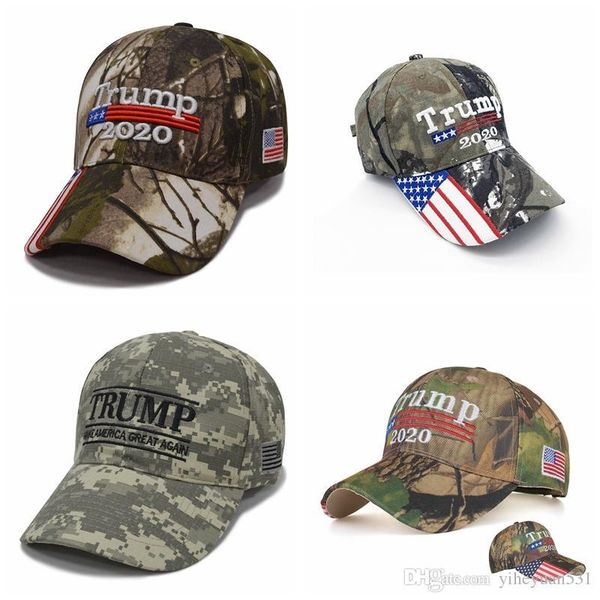 

Camouflage donald trump hat u a flag ba eball cap keep america great 2020 hat 3d embroidery tar letter camo adju table napback ffa1850