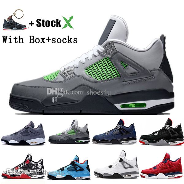 

new bred white cement 4 4s what the cactus jack cool grey mens basketball shoes fiba denim blue tattoo men sports designer sneakers