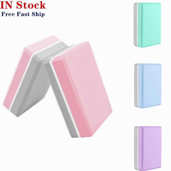 

2pack dhl ship gym fitness eva yoga block colorful foam block brick for crossfit exercise workout training bodybuilding equipment fy6168