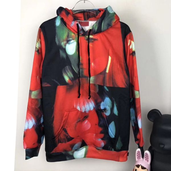 

mens designer hoodies fashion velvet underground hooded hoodie high street brand loose sweatshirt hooded pullover sweater, Black